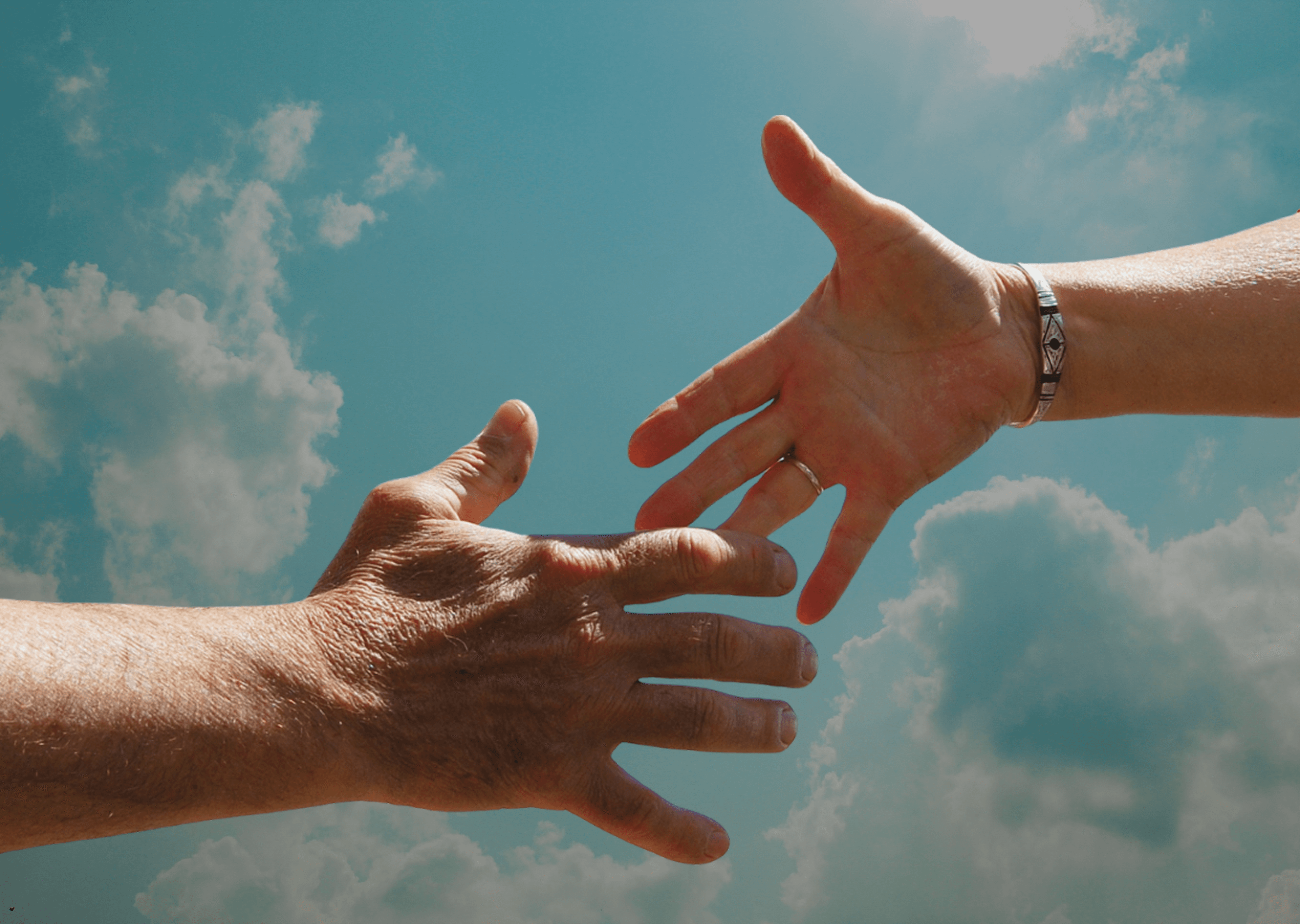 Hands forming heart shape